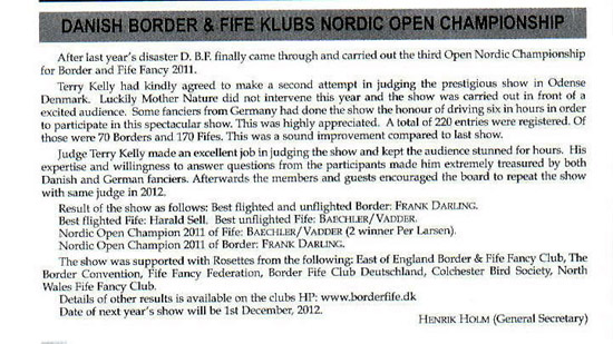 danishborder  fife klubs nordic open championshipr